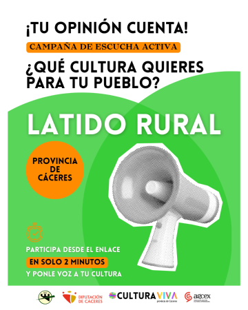 Imagen “Latido Rural”, una campaña para conocer las necesidades culturales de la comarca