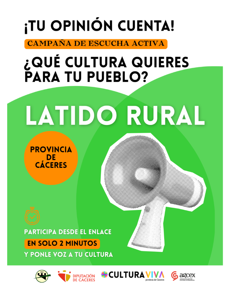 Imagen “Latido Rural”, una campaña para conocer las necesidades culturales de la comarca